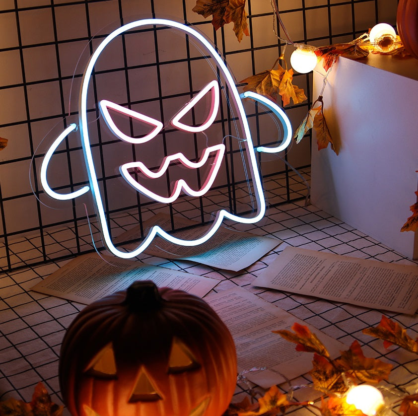 Ghost-ly / Boo Halloween Neon Sign - Custom Cool Neon™