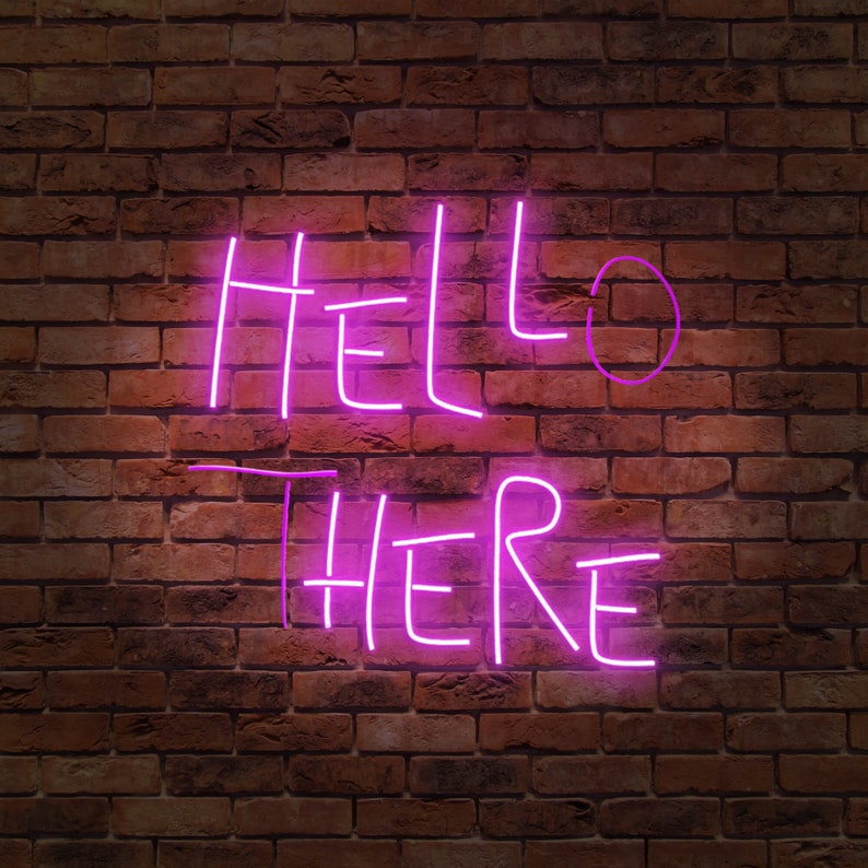 Hello There Hell Here Halloween Neon Sign - Custom Cool Neon™