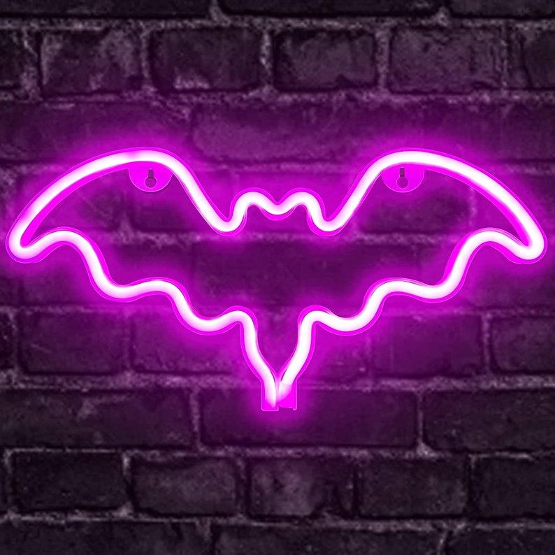 "BOO"-tiful Bat Halloween Neon Sign
