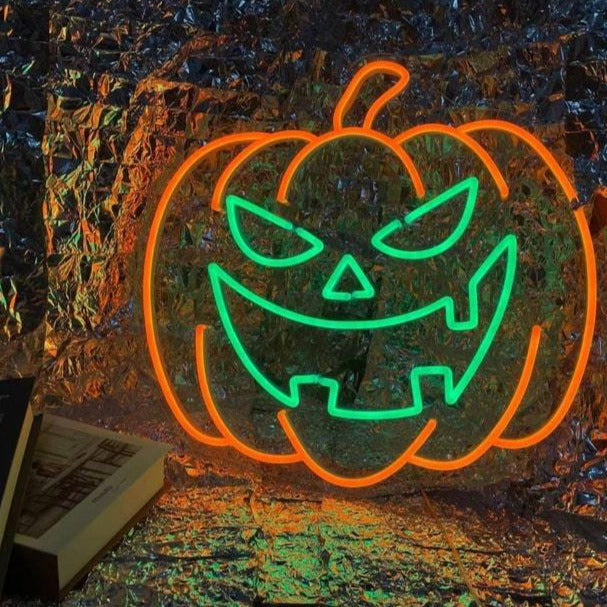 Halloween Pumpkin Neon Sign - Custom Cool Neon™