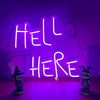 Hello There Hell Here Halloween Neon Sign - Custom Cool Neon™