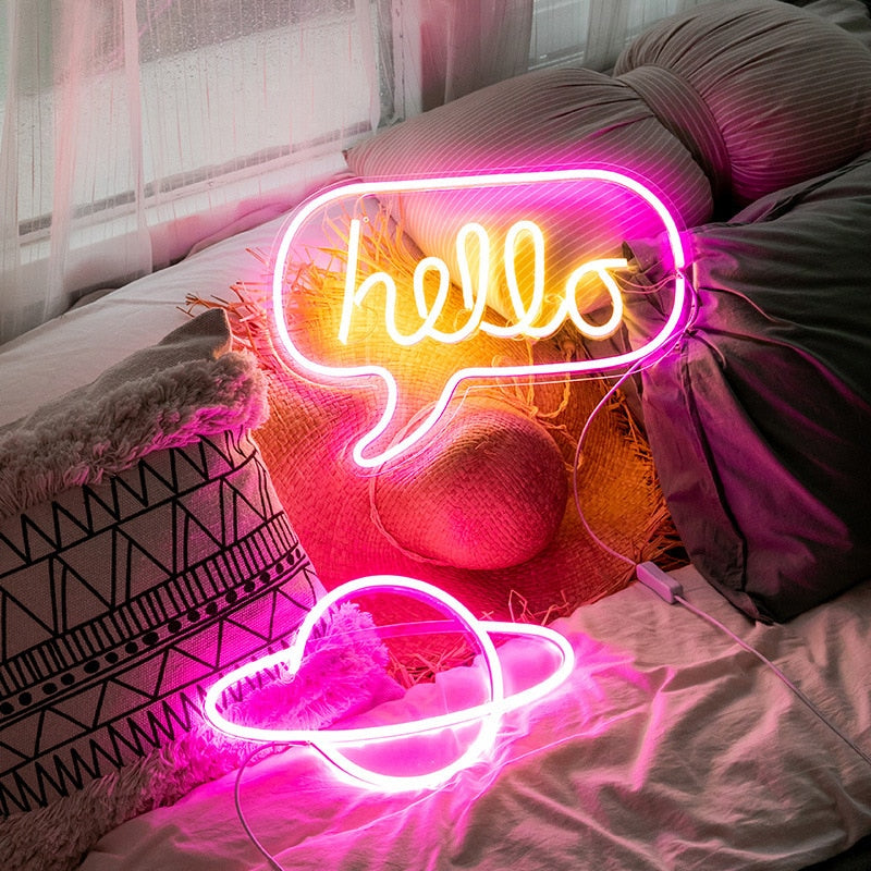 Hello Neon Sign - Custom Cool Neon™