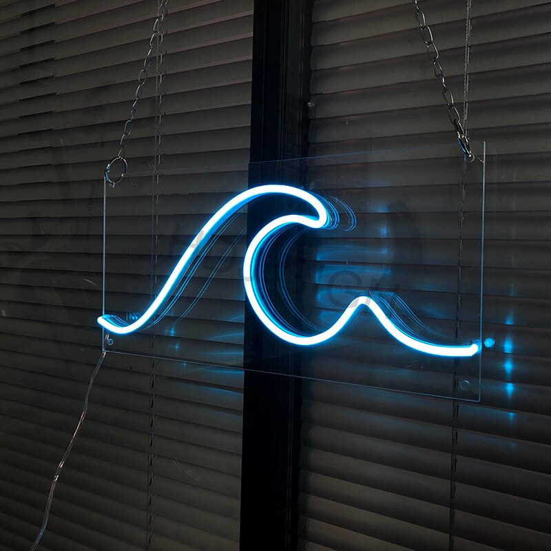Wave Neon Sign - Custom Cool Neon™