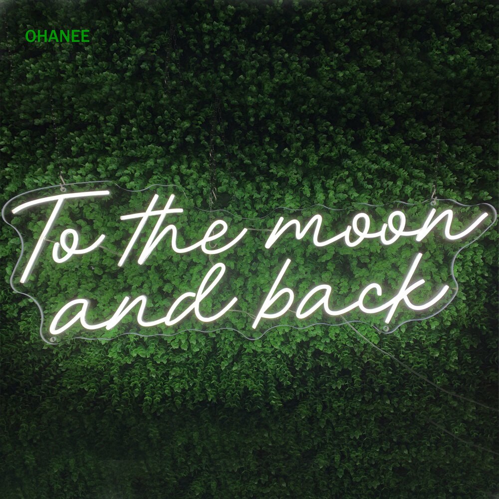 To The Moon And Back Neon Sign - Custom Cool Neon™