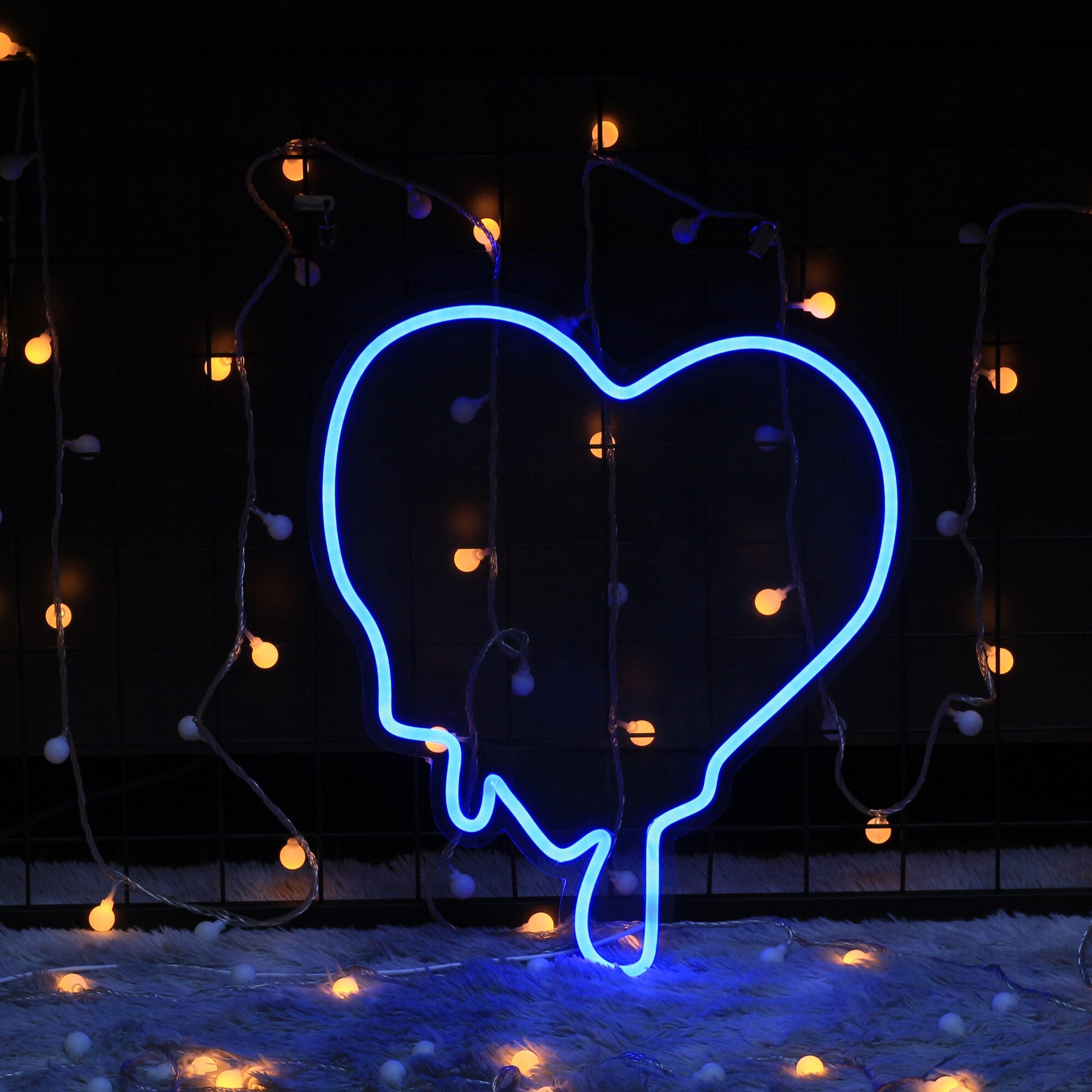 Melting Heart Neon Sign - Custom Cool Neon™