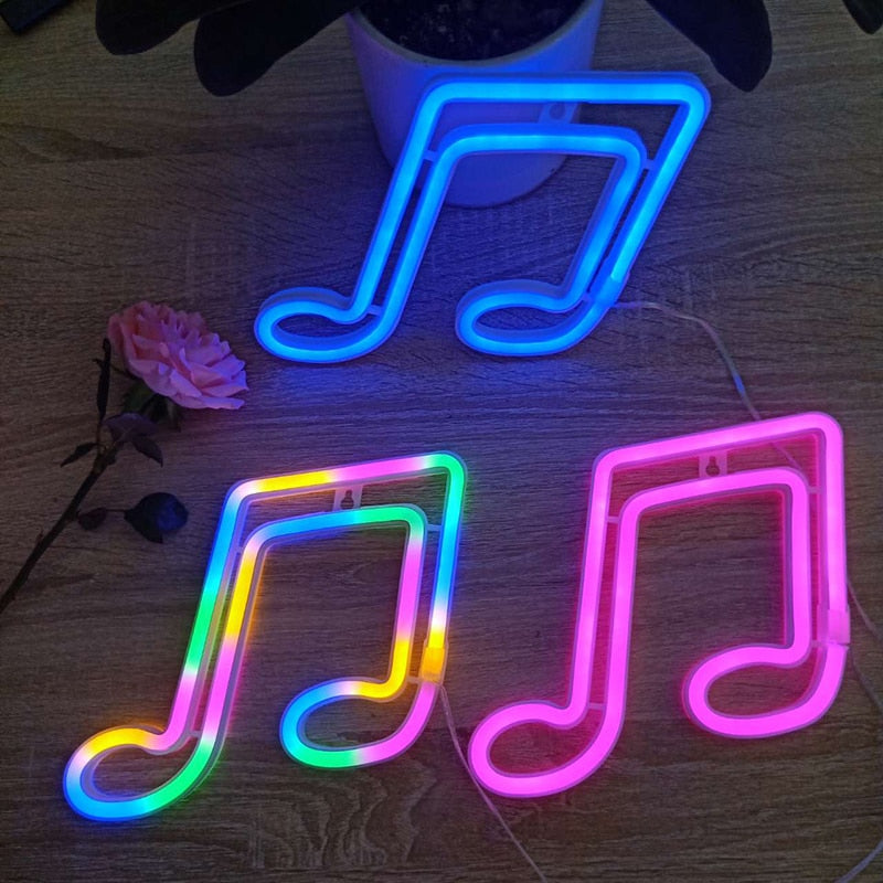 Music Note Neon Sign